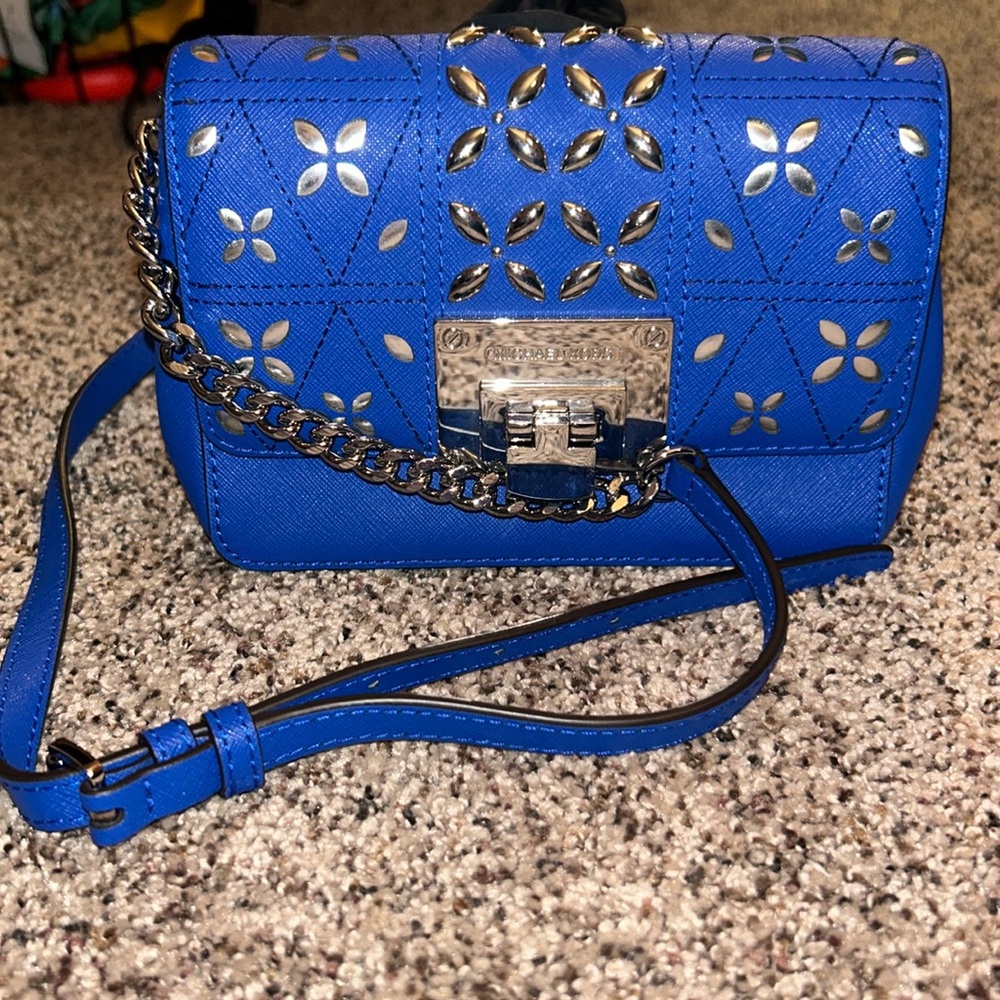 Royal blue Michael Kors purse